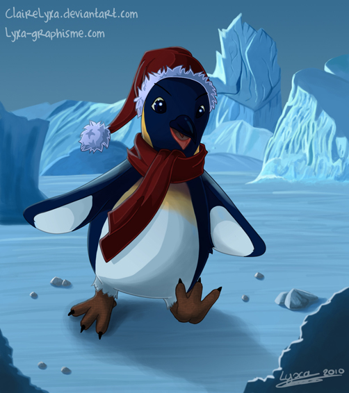 Dessin Pinguin banquise
