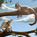 Griffon_Lynx_roux_arbre