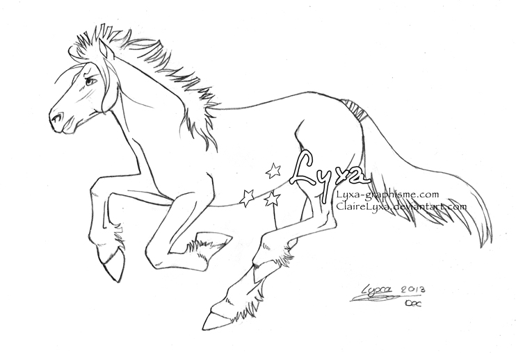 Cheval au galop
