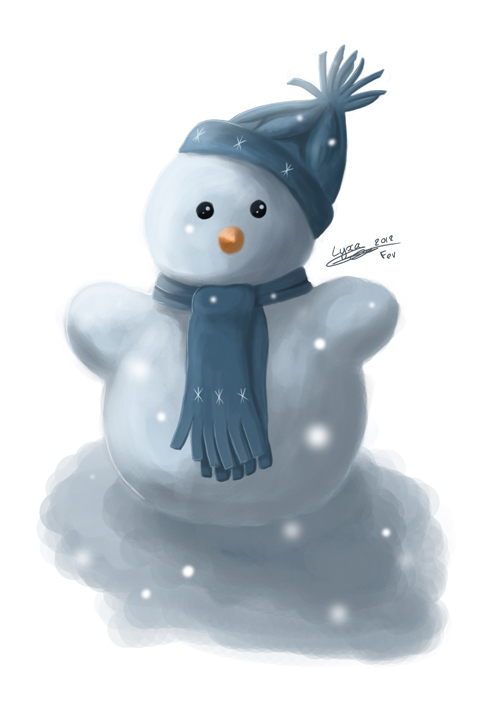 Bouleboule, un bonhomme de neige
