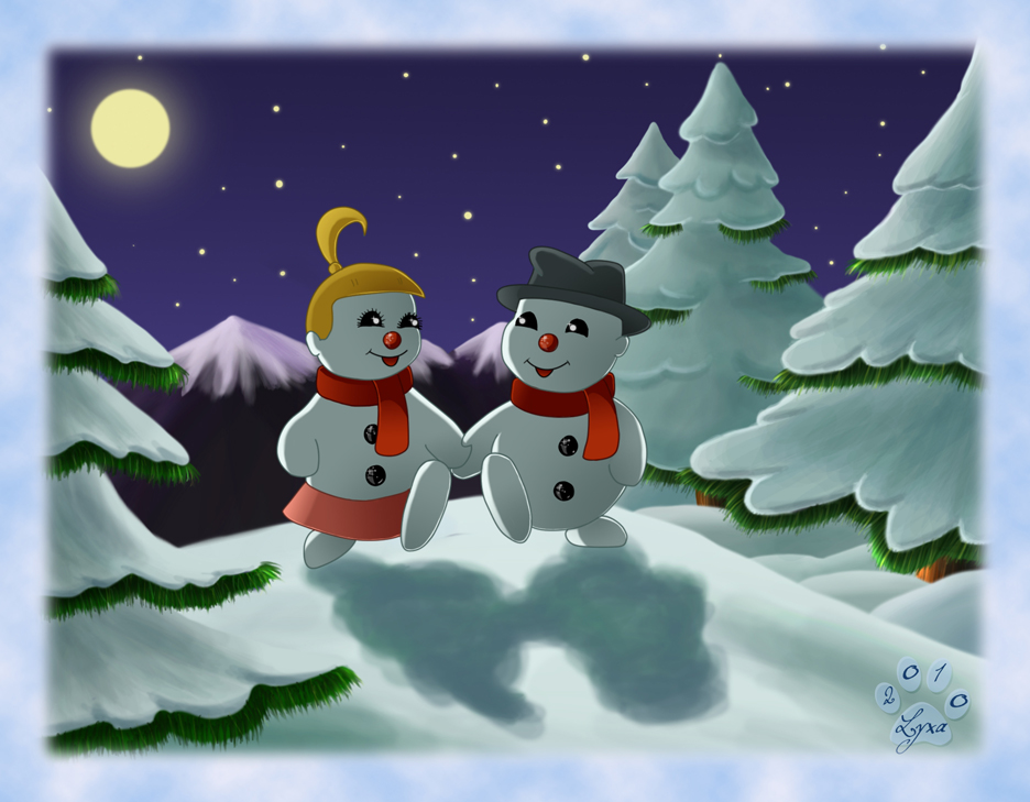 Bouli et Ciboulette les bonshommes de neige !
