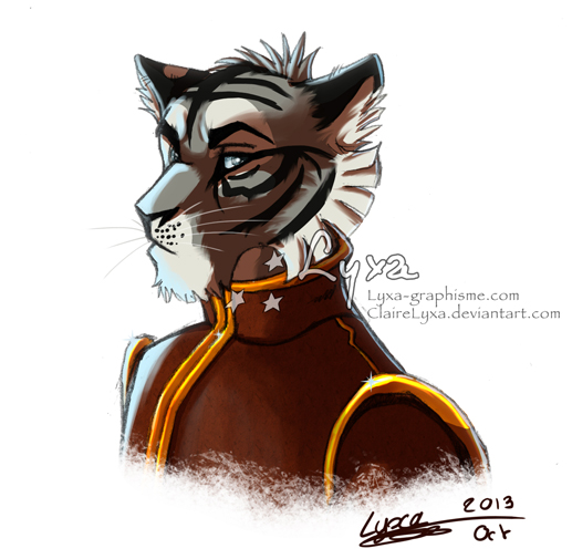 Portrait du tigre Skylo
