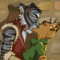 Couple_bisous_embrasser_anthro_lynx_tigre