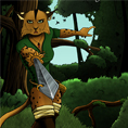 Lyxa Bande dessin�e en for�t