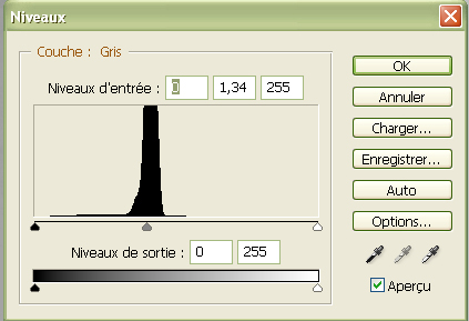 nettoyer dessin niveau de gris