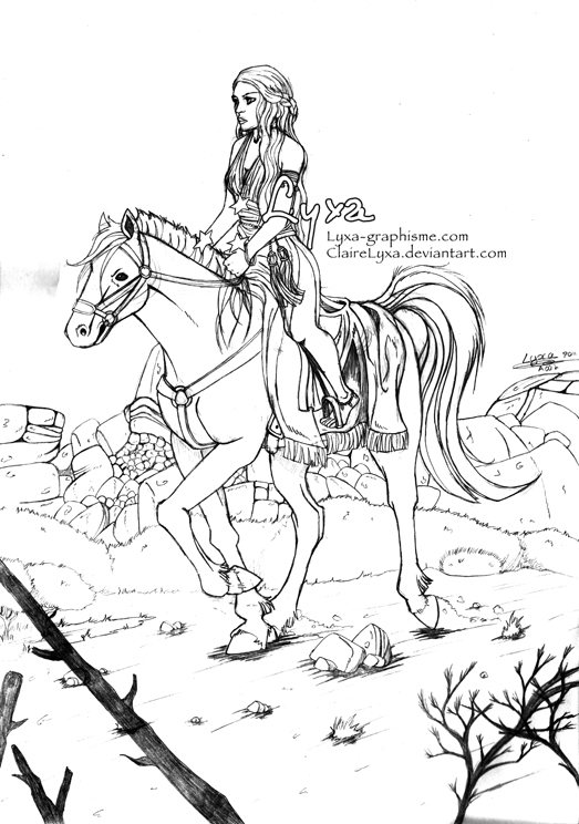 Daenerys et son cheval
