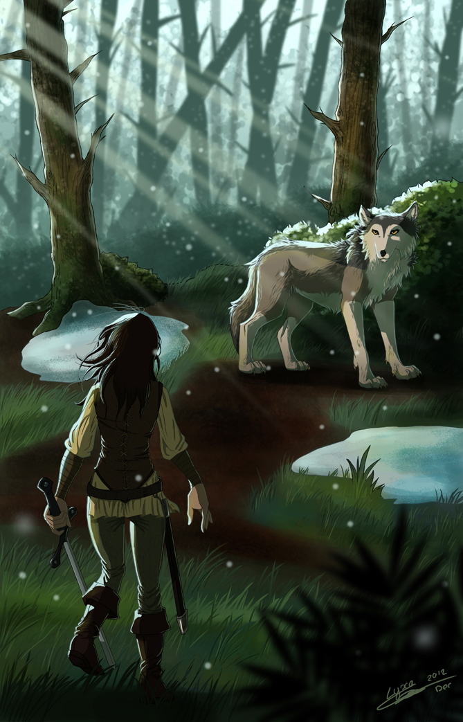 Arya Stark et Nymeria
